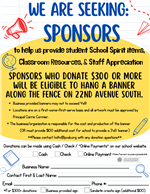Sponsors Needed